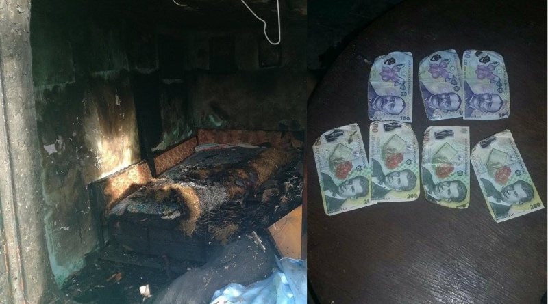 Bătrână din Dâmbovița, la spital după ce și-a văzut casa cuprinsă de flăcări