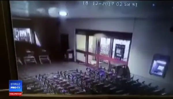Noi imagini de la furtul celor două bancomate din județul Constanța