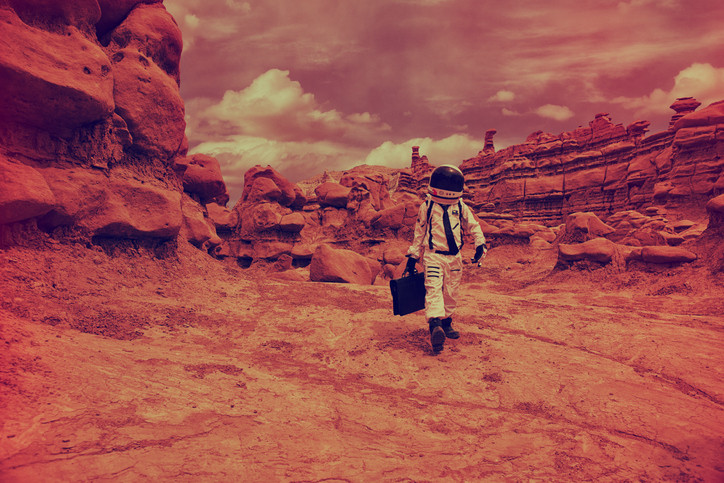 Cercetătorii susțin că apa de pe Marte a fost parţial capturată în roci