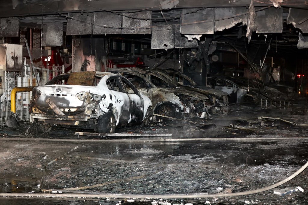 incendiu saună Coreea de Sud