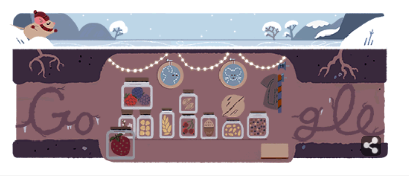 Solstițiul de iarnă 2017. Google sărbătorește solstițiul de iarnă printr-un Doodle