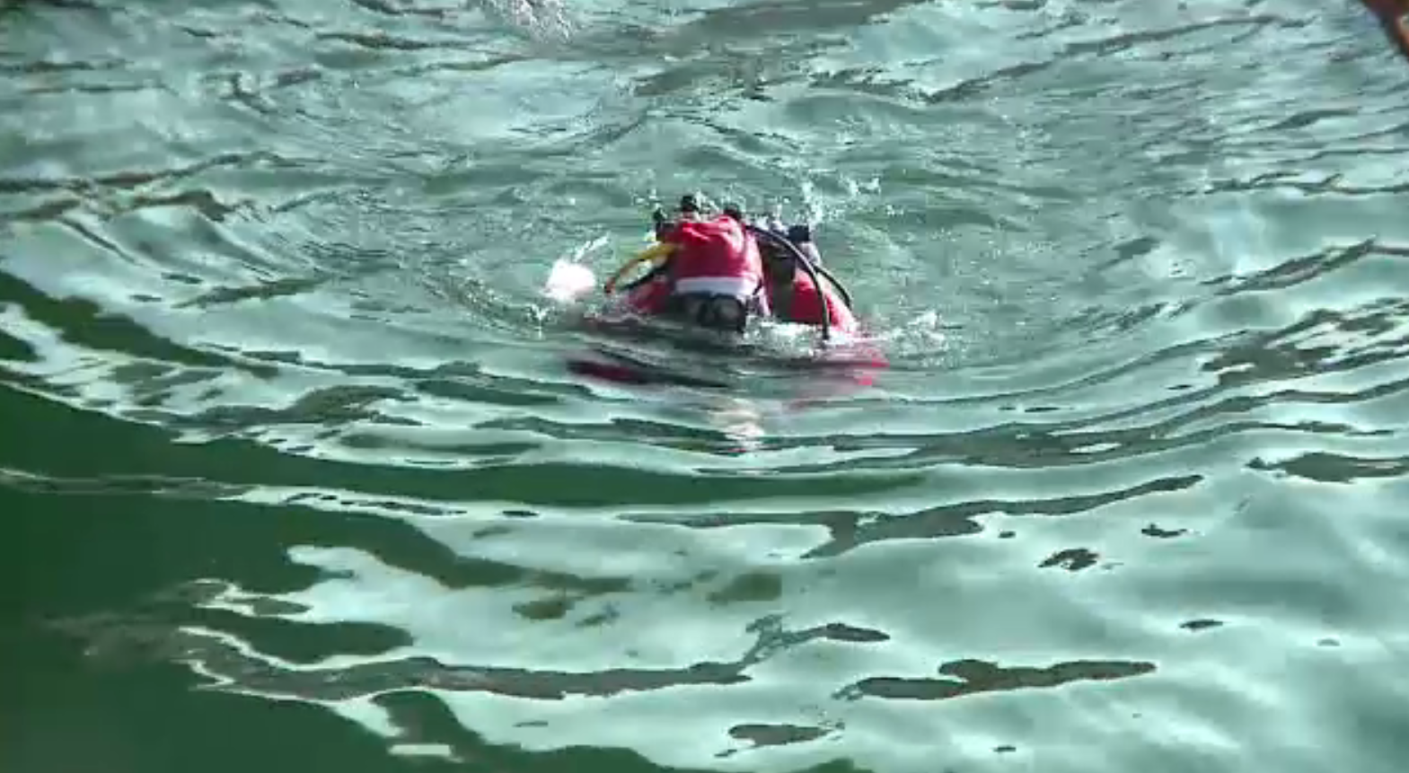 Moș Crăciun și-a făcut apariția din adâncuri în Portul Constanța