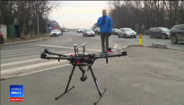 Agenții rutieri vor monitoriza traficul cu drone, ochii din cer ai polițiștilor