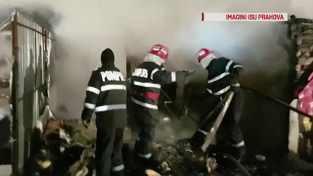 Pericol de explozie în Prahova. O casă, distrusă de flăcări