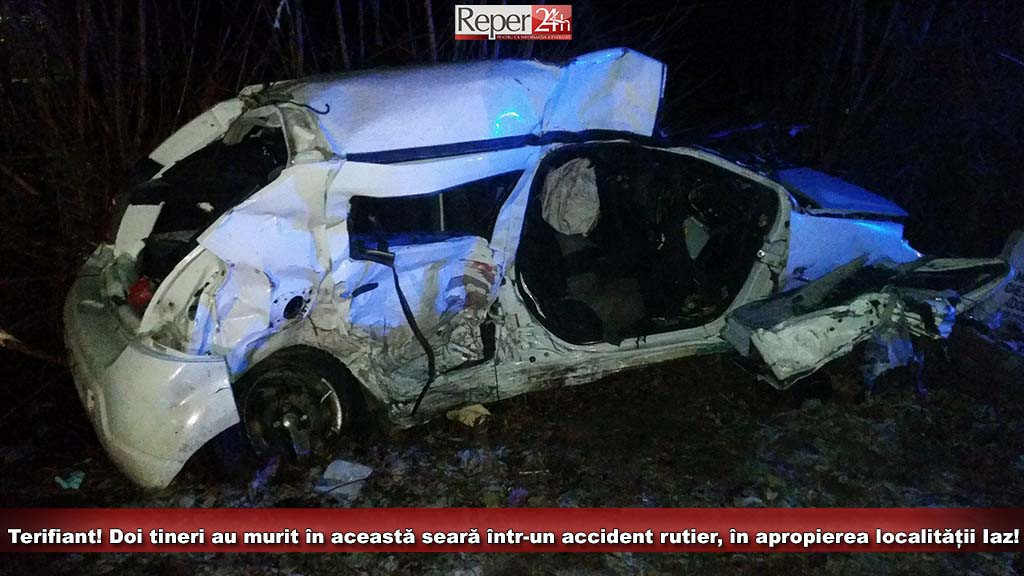 Accident teribil în Banat. Doi elevi la Teologie au murit după ce mașina lor a derapat în curbă