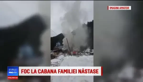 Incendiu la pensiunea familiei fostului premier Adrian Năstase, din Azuga