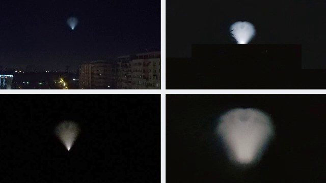 Obiectul misterios, pozat de sute de oameni din Rusia până în Alpii Austriei. Ipotezele lansate