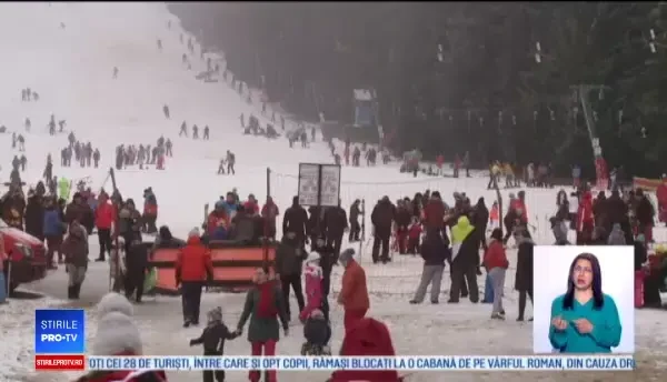 Zăpada de la munte i-a determinat pe români să-și prelungească vacanța