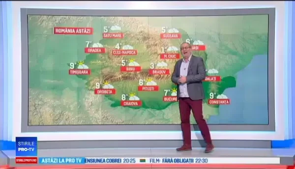 Vremea 4 ianuarie 2018. Temperaturi peste limitele normale, în această perioadă