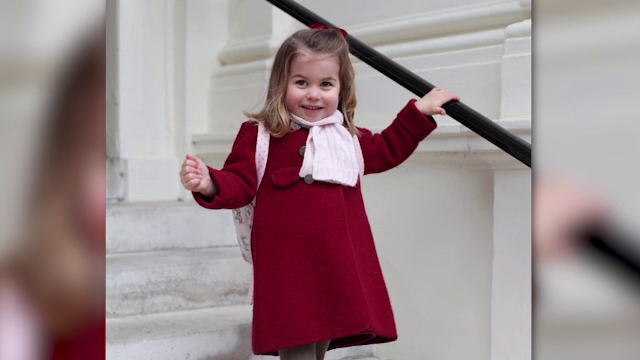 Prinţesa Charlotte a început grădinița. Fotografiile făcute de mama ei, în prima zi