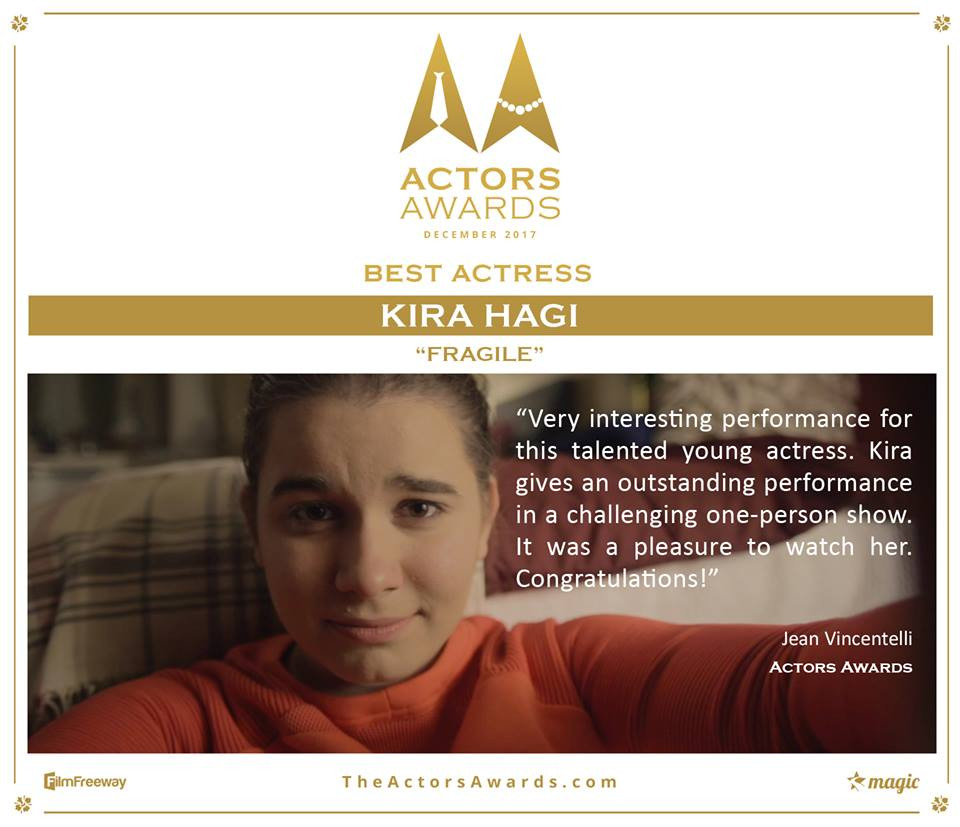 Kira Hagi, premiată la un festival de film din Los Angeles. Reacția Ambasadei SUA