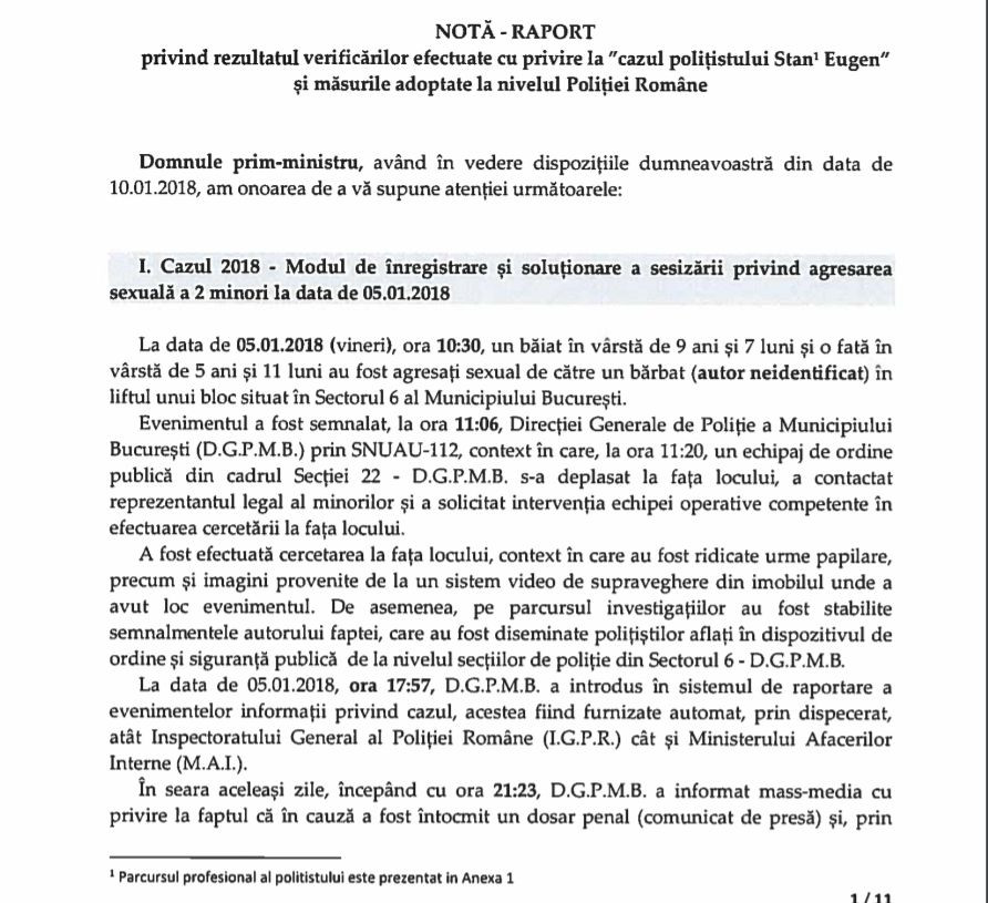 Raport caz Eugen Stan