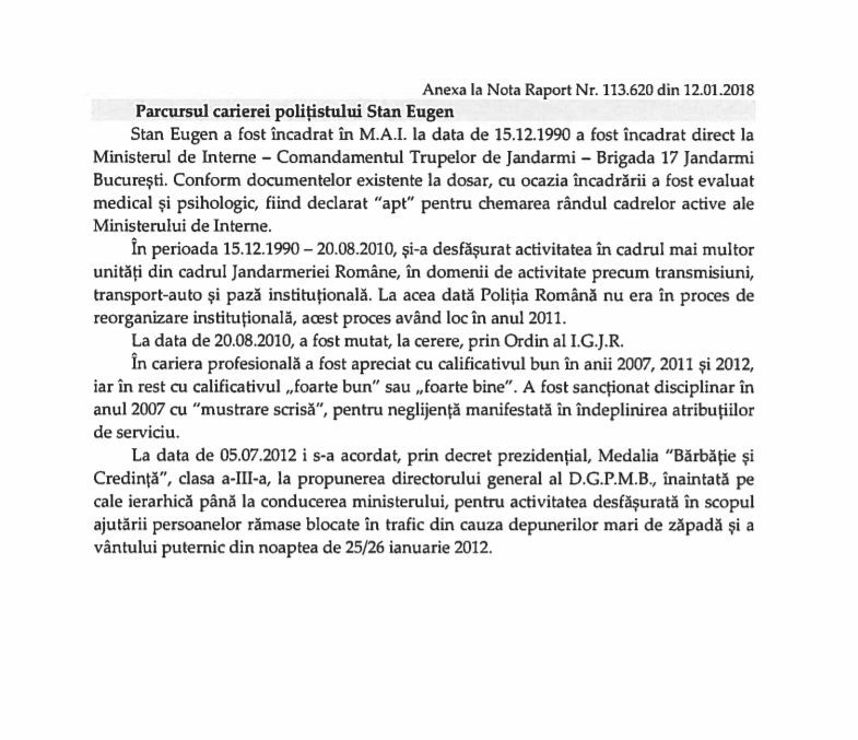Raport caz Eugen Stan