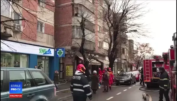 Incendiu izbucnit într-un apartament din Dorobanți: 7 persoane au fost evacuate