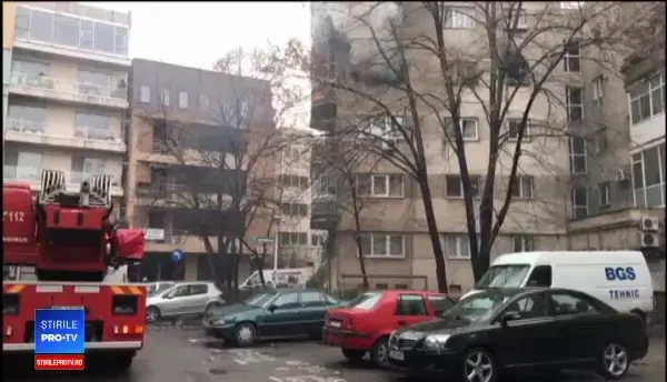 Incendiu într-un apartament din Dorobanți: bărbat, transportat la spital