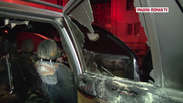 Maşina şefului de la Serviciul de Investigaţii Criminale din Roman, incendiată