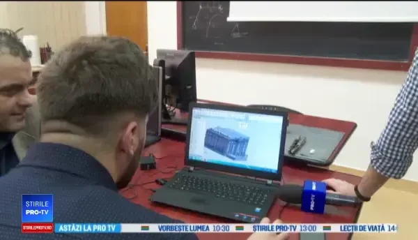 O stradă din centrul istoric al orașului Galați, reconstituită virtual de studenți