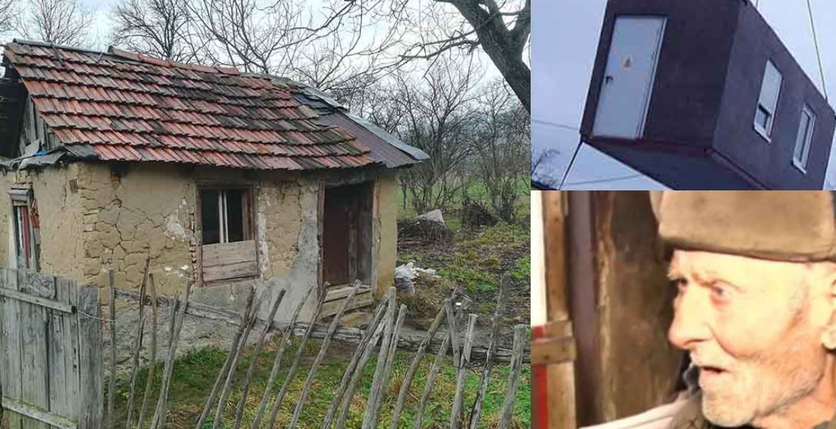 Gest impresionant pentru un bătrân care locuia într-o cocioabă mică și dărăpănată