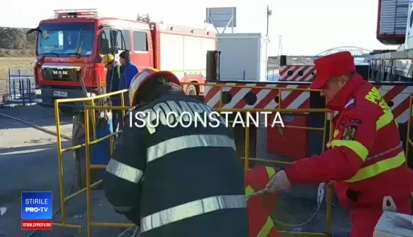 Operațiunea de salvare a unui bărbat căzut într-un puț, în județul Constanța