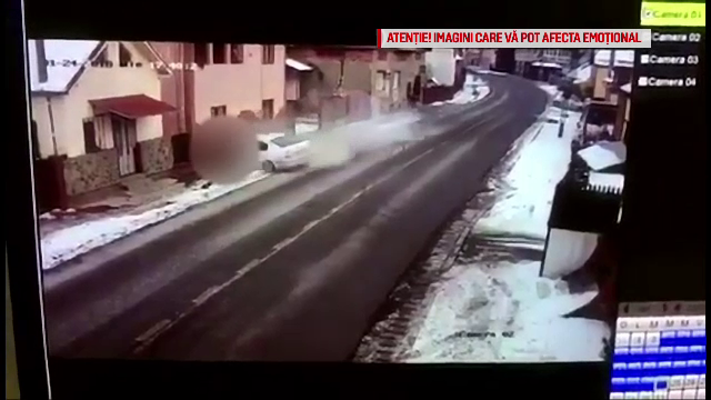 Lovit mortal pe trotuar de o mașină condusă de un tânăr de 21 ani