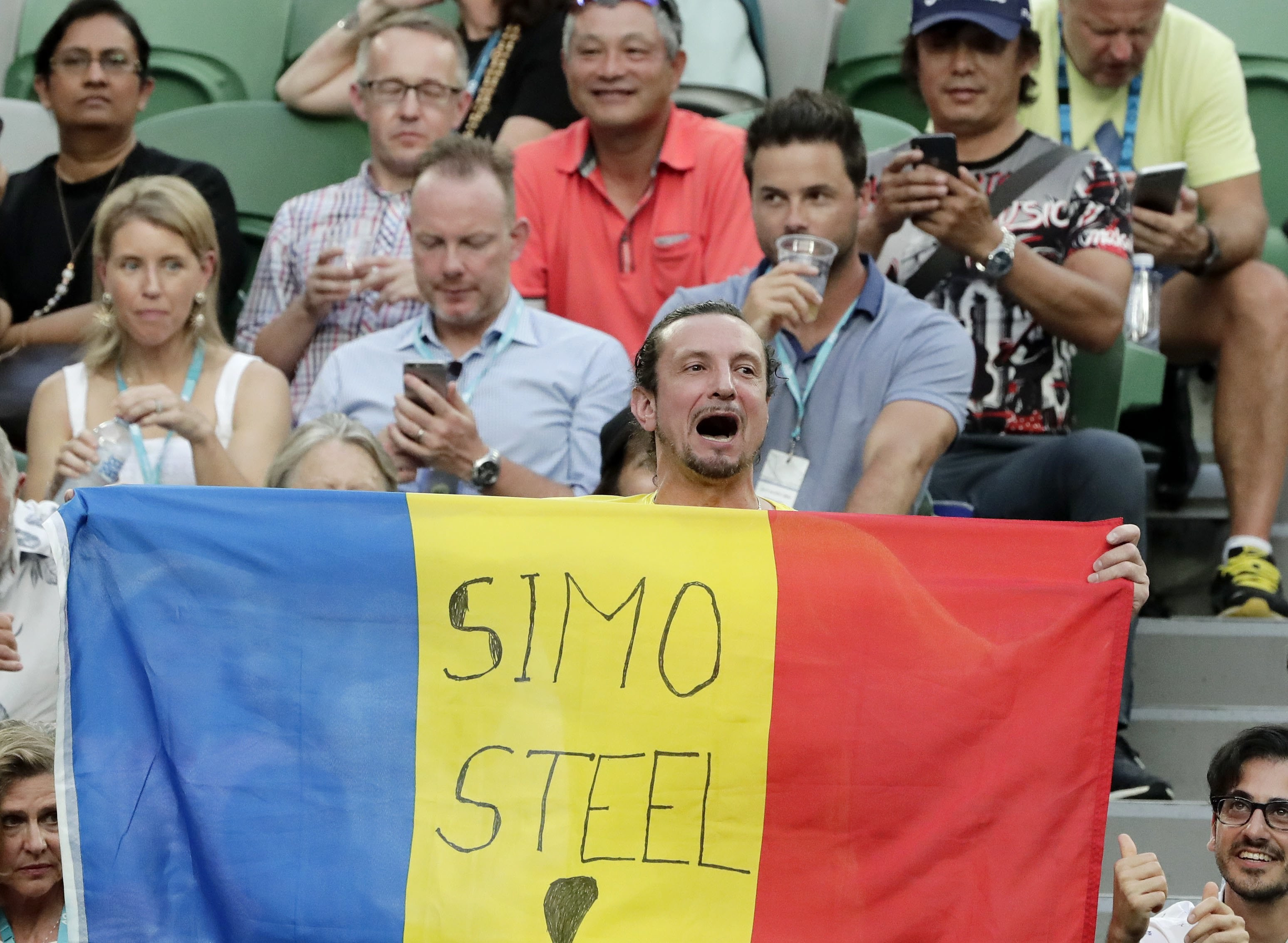 "Simo de Oţel". Porecla dată de un fan la finala Australian Open a făcut înconjurul lumii