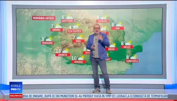 Vremea 31 ianuarie 2018. Temperaturile ajung până la 13 grade