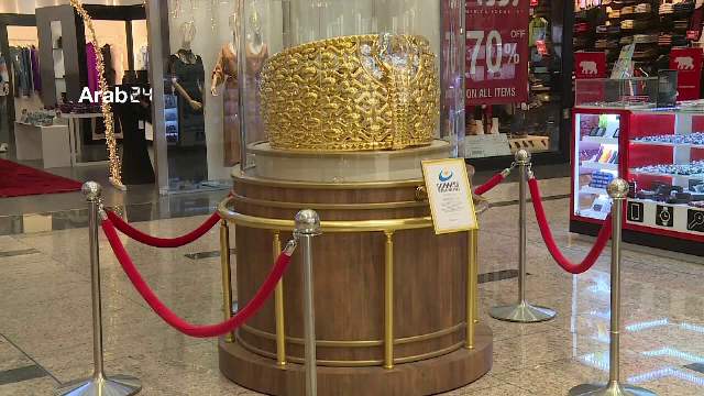 Cel mai mare inel de aur cu pietre scumpe din lume, expus în Emiratele Arabe
