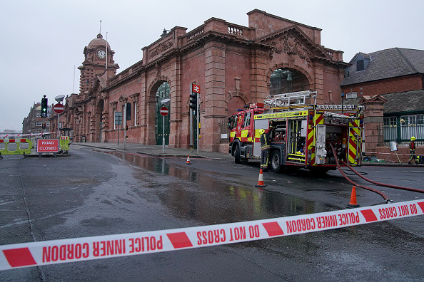 O femeie suspectată că a incendiat gara din Nottingham, reținută