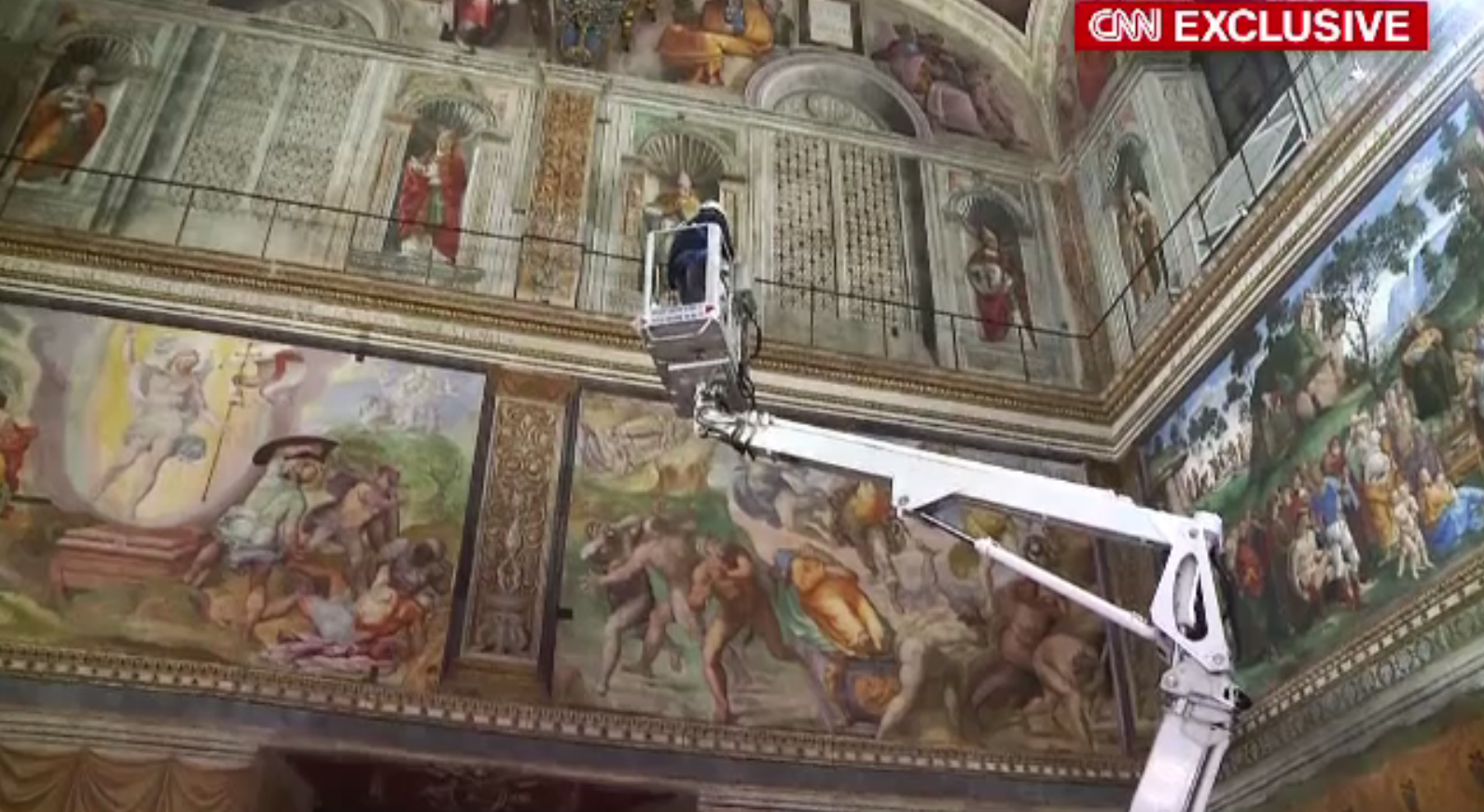 Capela Sixtină a intrat în restaurare. Frescele lui Michelangelo au de suferit din cauza vizitatorilor