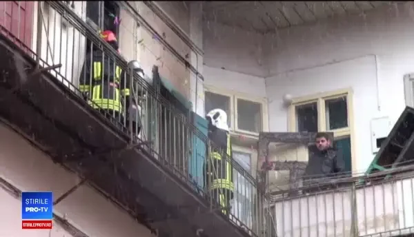 Incendiu violent în centrul Brașovului. Bărbat găsit mort după stingerea flăcărilor