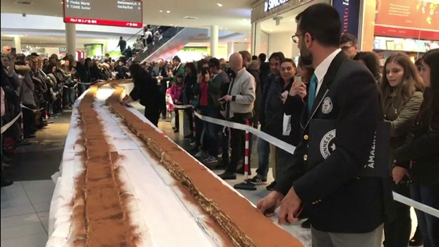 Cel mai lung tiramisu din lume a intrat în Cartea Recordurilor