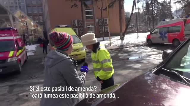 Braşovean amendat pentru că a parcat în faţa spitalului după ce a făcut o criză de inimă