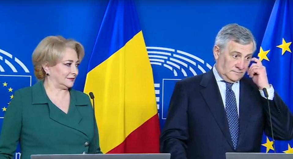 Preşedintele Parlamentului European i-a cerut Vioricăi Dăncilă să lupte cu corupţia