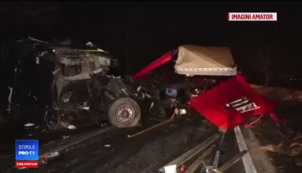 Accidentul în care a murit un jandarm, surprins de camerele de supraveghere.