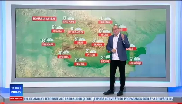 Lapoviță și ninsoare în mai multe regiuni din țară. Prognoza meteo