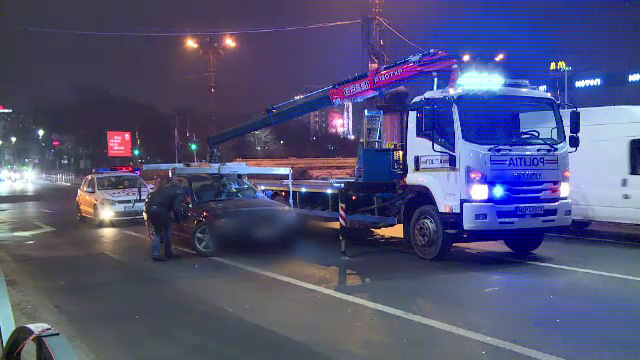 Agent de la Rutieră, lovit de mașina unui șofer băut, în Capitală