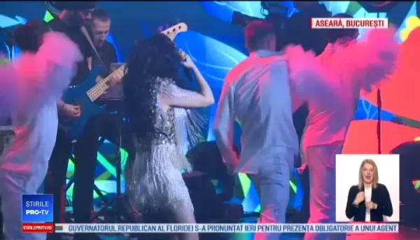 Andra a susținut primul concert din cele trei concerte Aievea, la Sala Palatului