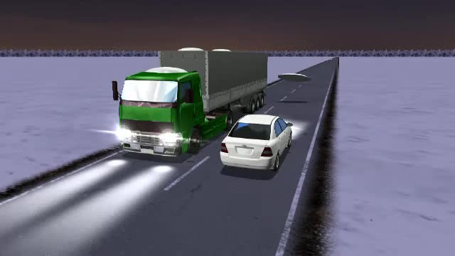 animatie accident tir