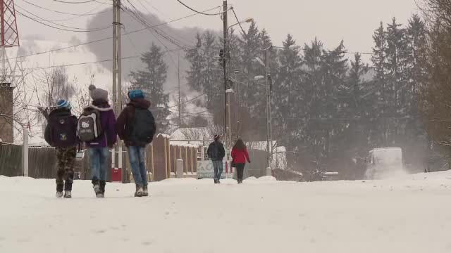 Școli închise în mai multe județe din cauza gerului. 3.000 de elevi din opt județe vor face cursuri online