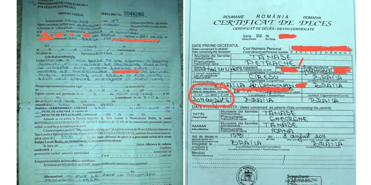 Bărbat decedat din Brăila, amendat de Poliția Locală. Fiul trebuie să meargă în instanță