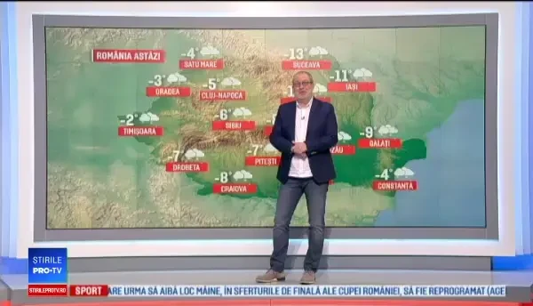 Vremea 27 februarie 2018. Ninsori puternice în sudul țării și temperaturi de -20 de grade