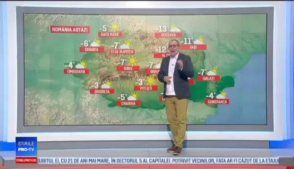 Vremea 1 martie 2018. Ger năprasnic, cu temperaturi care vor ajunge până la -26 de grade la noapte