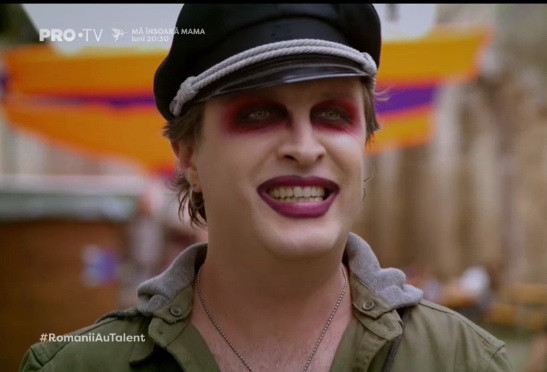 Românii au talent. Dudu Isabel a luat 4 de ”DA”, după ce l-a imitat pe Marylin Manson