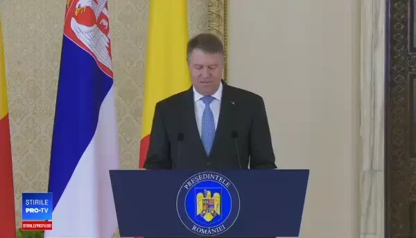 Iohannis, după întâlnirea cu președintele Serbiei.