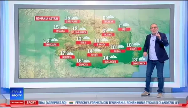 Vremea 13 martie 2018. Ploi în toată ţara şi temperaturi în scădere. Ninsori la munte