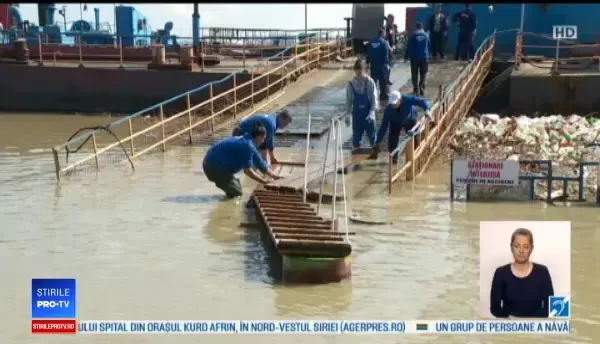 Cod galben pe Dunăre. În Galați, nivelul apei a crescut cu peste 20 de centimetri