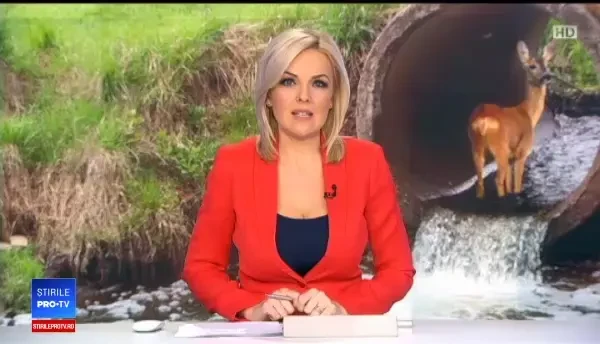 Imagini tulburătoare. Pompierii salvează un pui de căprioară, care era lovit. VIDEO