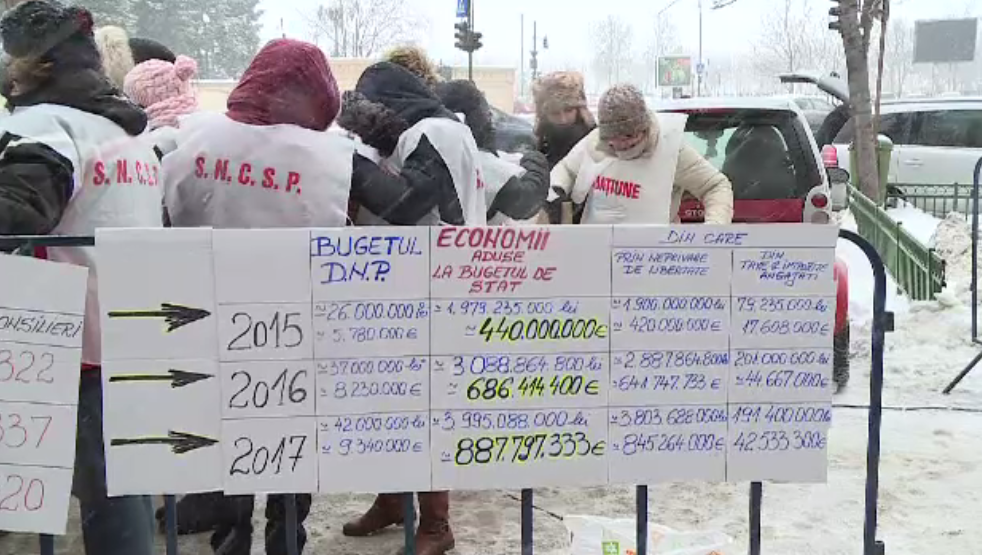 Zeci de consilieri de probaţiune au protestat față de salarii și condițiile de lucru