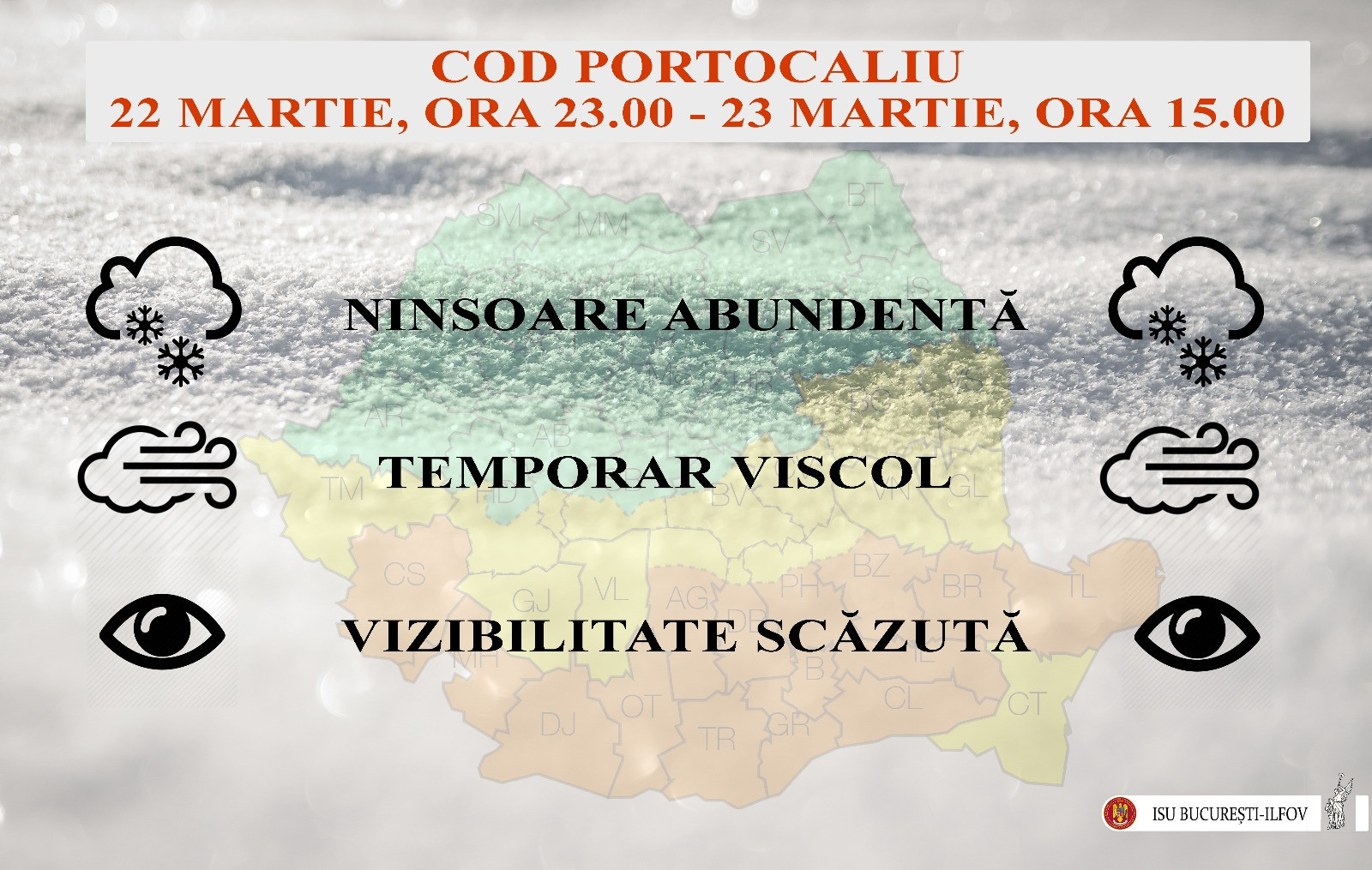 Măsuri luate în Bucureşti şi Ilfov, după anunţarea Codului Portocaliu. Ce instituţii se închid