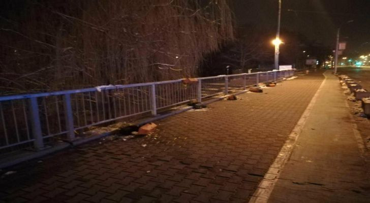 Student prins aruncând ghivecele de pe un pod din Timişoara. Explicaţia tânărului